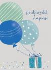 PB agored - Balwns glas / Open BD - Blue balloons