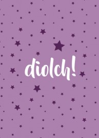 Diolch - Sêr porffor / Thank you - Purple stars