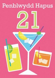 21 M - Gwydrau / 21 F - Glasses