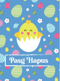 Pasg - Cyw Glas / Easter - Blue Chick