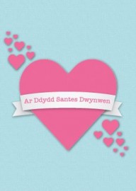 Santes Dwynwen - Calon Binc / St Dwynwen's Day - Pink Heart